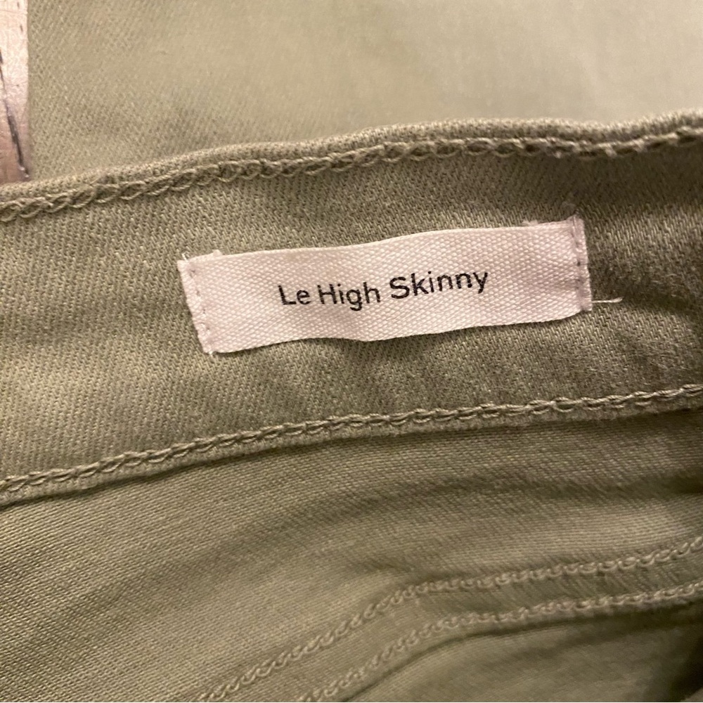 Frame Le High Skinny Jeans in Olive Green Size 30 - Picture 5 of 10